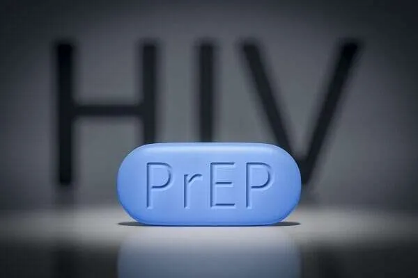A blue pill with the word prep written on it.